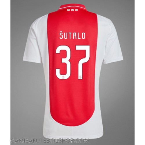 Camisa de time de futebol Ajax Josip Sutalo #37 Replicas 1º Equipamento 2024-25 Manga Curta